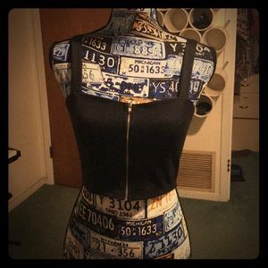 Spaghetti strap mid drift shirt